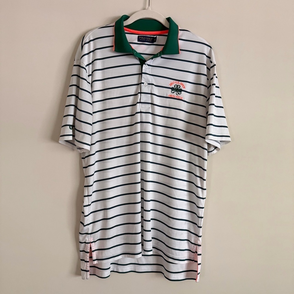 Polo Ralph Lauren 2017 U.S. Open Erin Hills Golf Shirt Men’s M Striped
